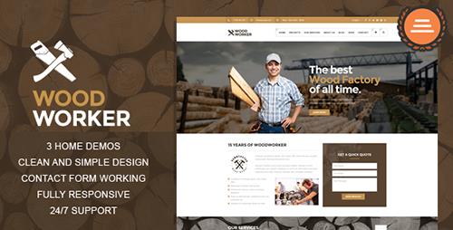 ThemeForest - WoodWorker - Carpentry HTML Theme (Update: 16 March 16) - 14263787