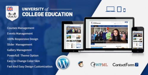 [NULLED] University v1.5 - Education Responsive WordPress Themes cover
