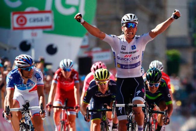 Боб Юнгельс из Люксембурга победил на 15-м этапе «Джиро д’Италия»