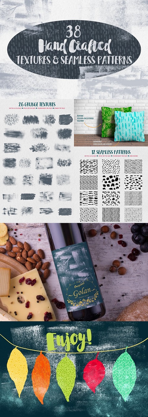 Hand Crafted Textures and Patterns 1243549