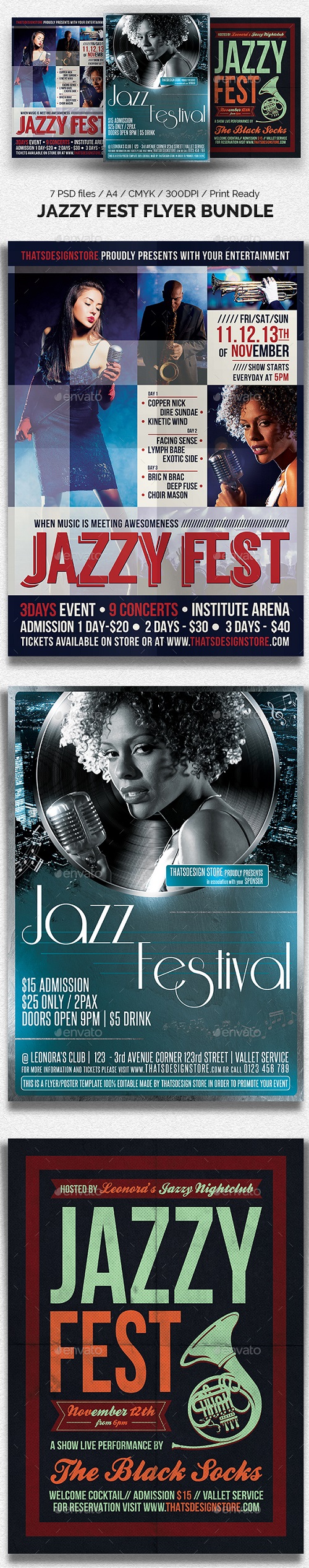 Jazzy Fest Flyer Bundle - 20042034 - 1546346