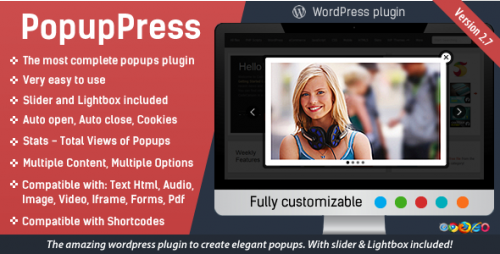 Nulled PopupPress v2.7.0 - Popups with Slider & Lightbox for WordPress photo
