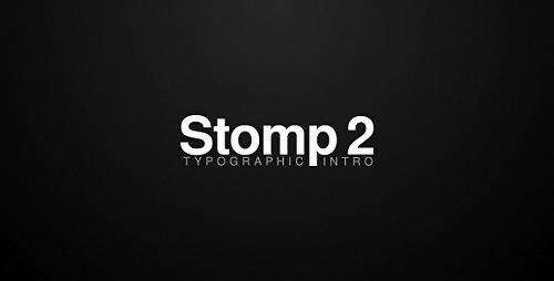 Stomp 2 - Typographic Intro - Project for After Effects (Videohive)
