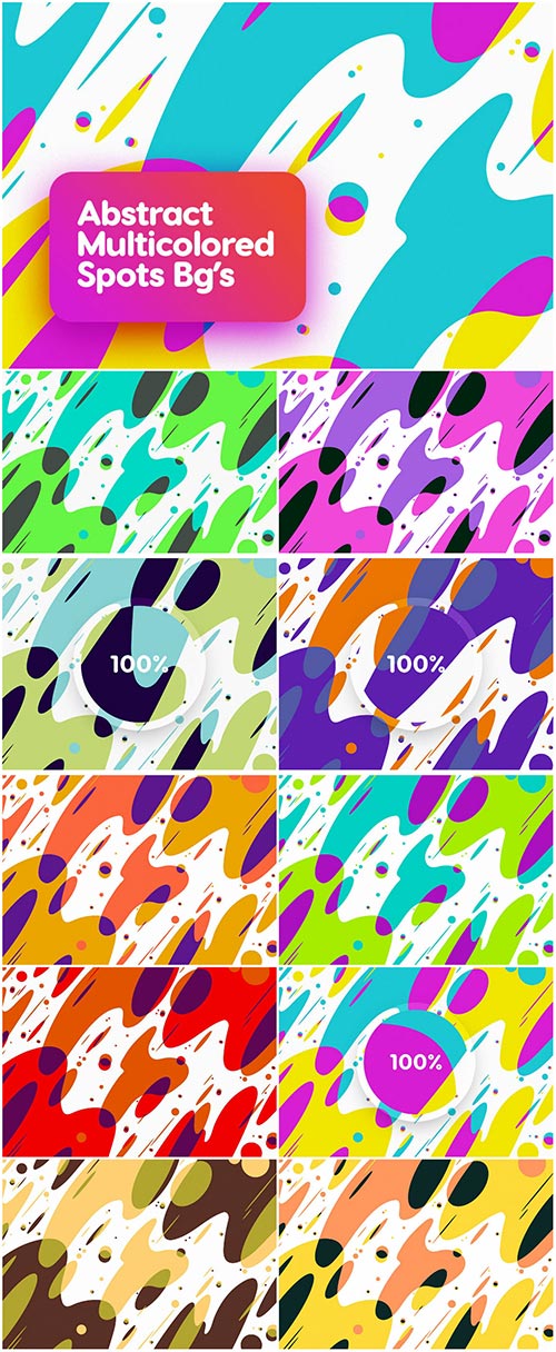 Multicolored Spots Backgrounds
