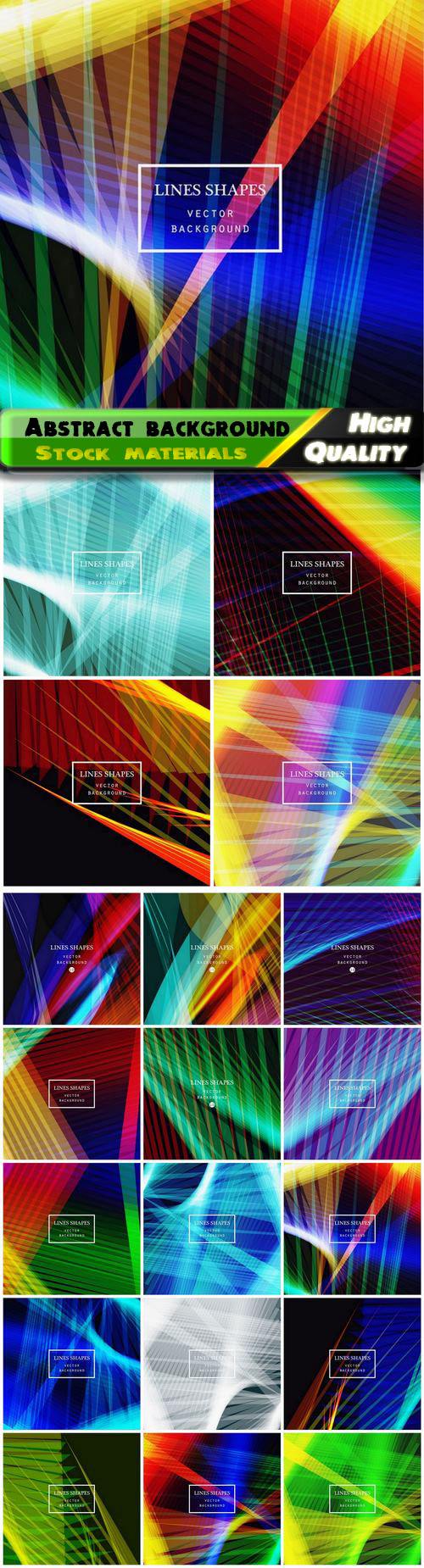 Modern technology striped abstract background vector 20 eps