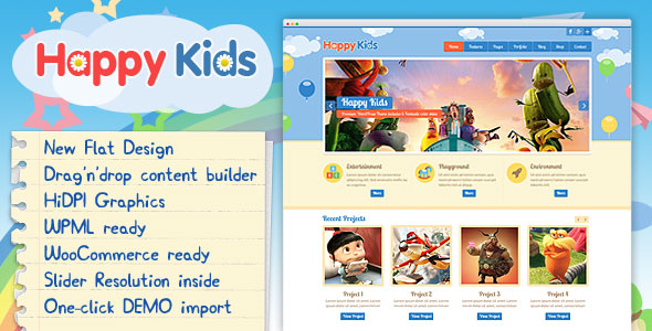 Nulled ThemeForest - Happy Kids v3.4.2 - Children WordPress Theme