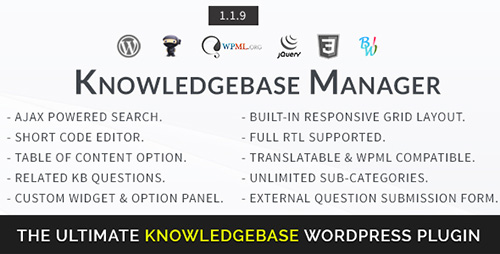 CodeCanyon - BWL Knowledge Base Manager v1.1.9 - 7972812