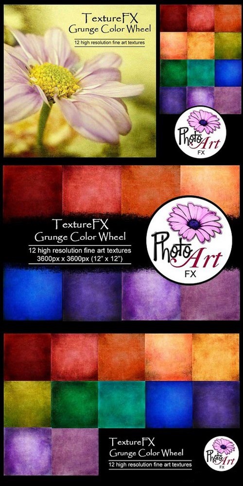 TextureFX: Grunge Color Wheel(12"sq) 1494372