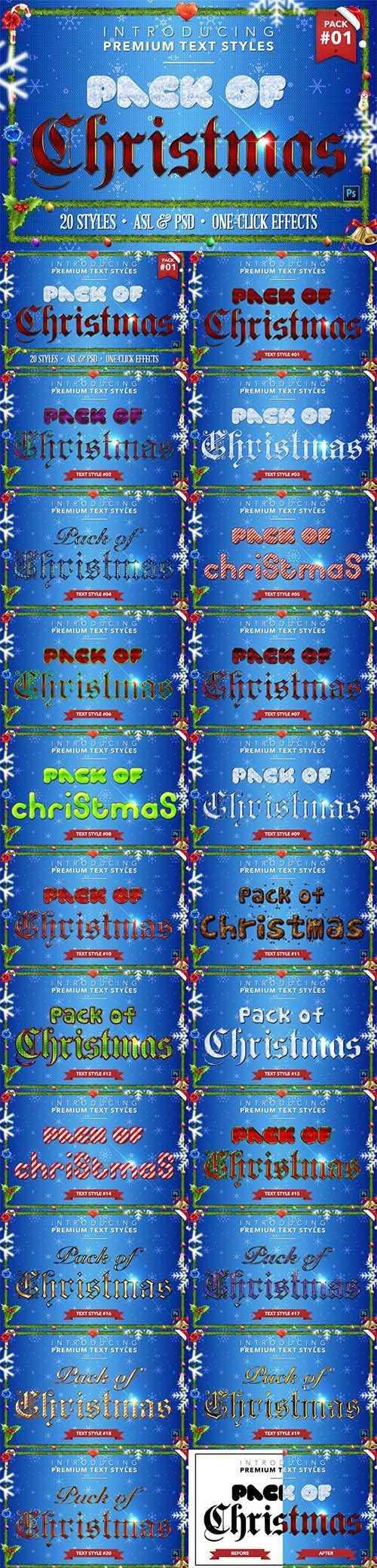 Christmas Pack #1 - Text Styles - 1559266