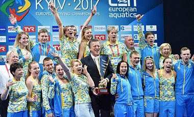 Украинцы выиграли всеобщий зачет чемпионата Европы по скачкам в воду