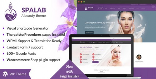 [NULLED] Spa Lab v2.7.2 - Beauty Salon WordPress Theme image