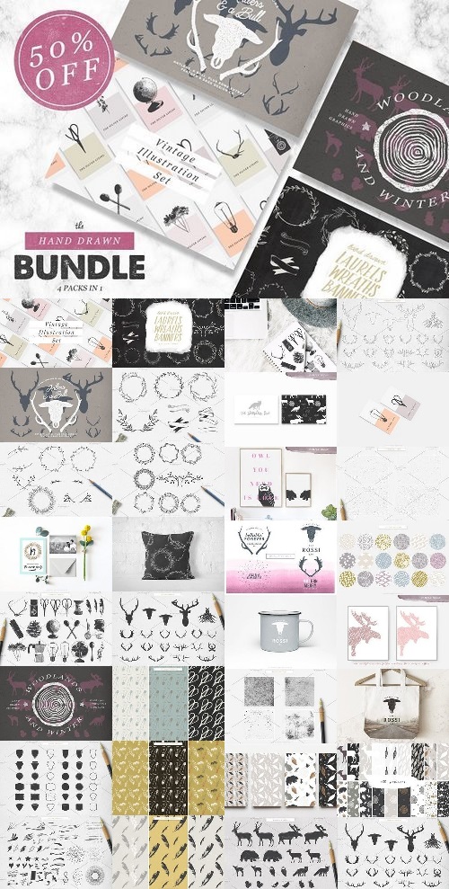 The Hand Drawn Vector Bundle 1194777