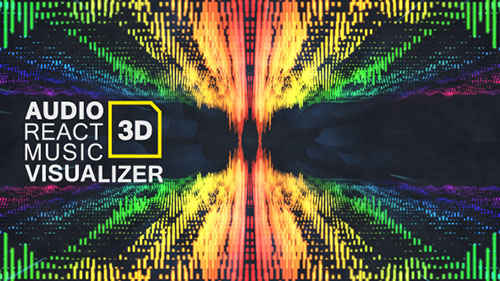 Audio React Music Visualizer 3D - Project for After Effects (Videohive) 