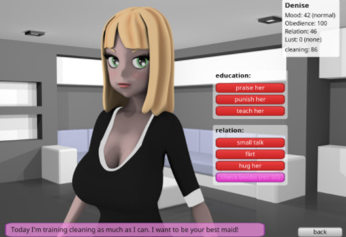 Sexy maid in sex game by Pinkplayzone - Maidfever version 0.0.7