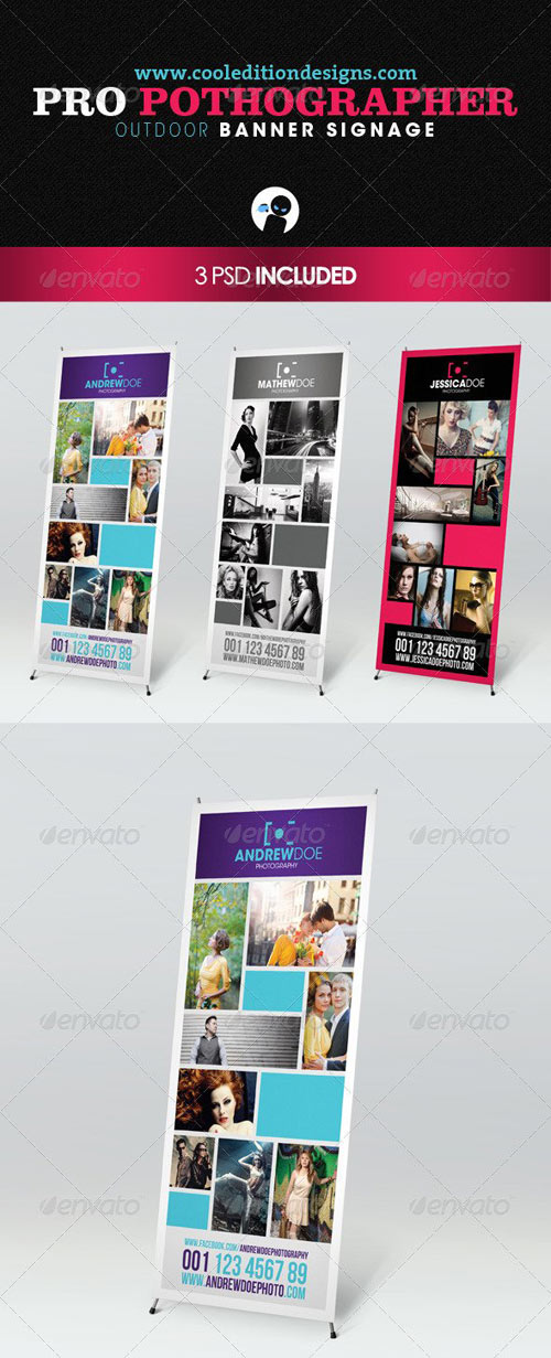 Pro Photographer Outdoor Banner Signage