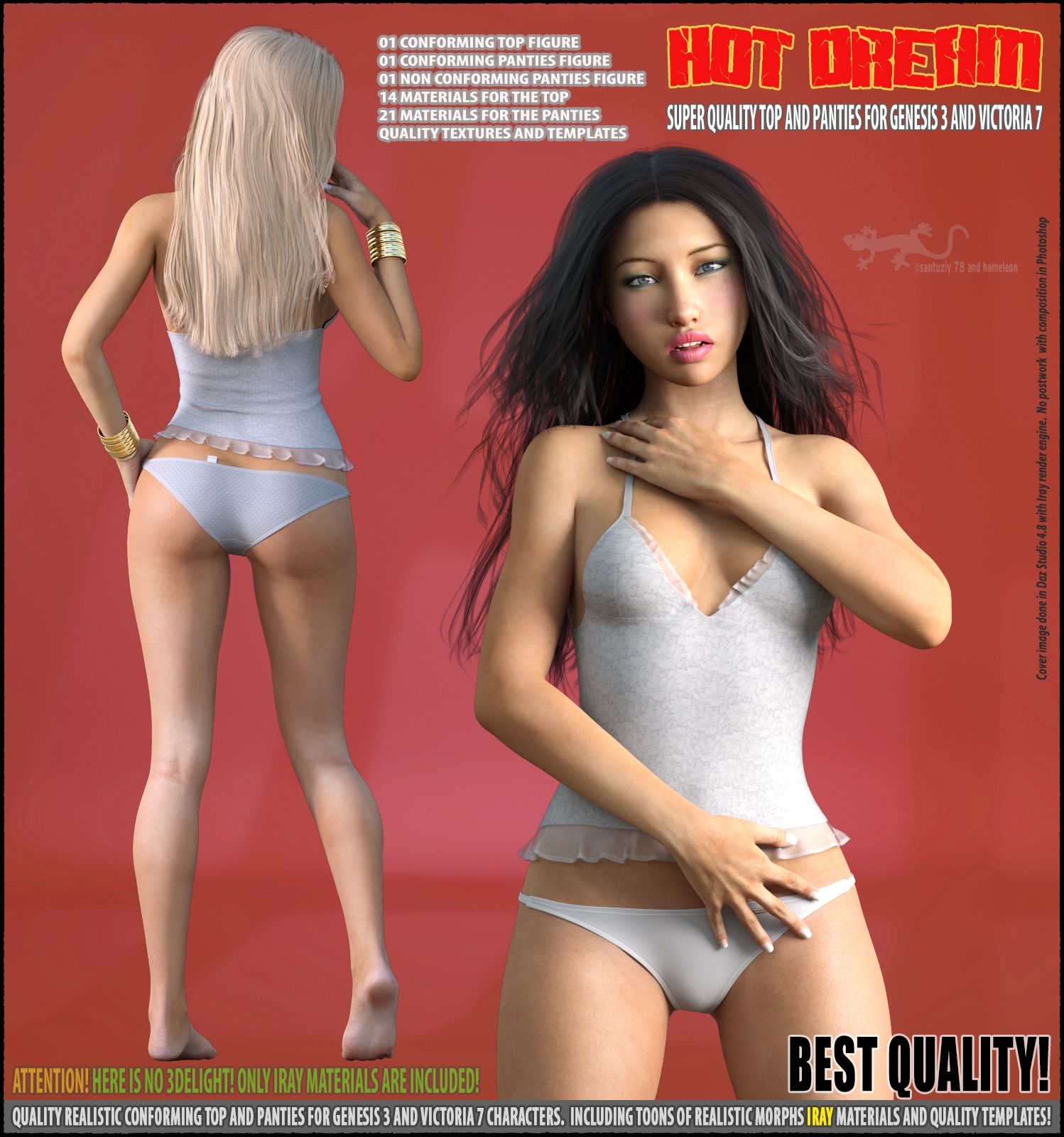 Hot Dream - Top and Panties for G3 and V7