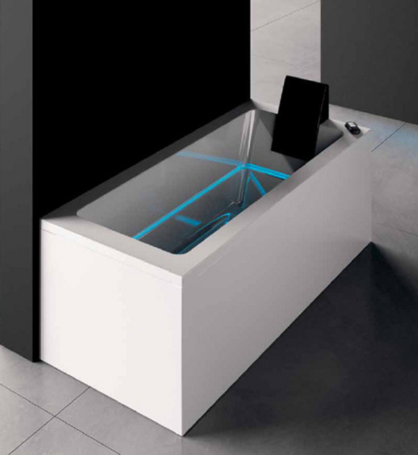 Купание с комфортом: необычная ванна dream с инновационной системой подсветки от treesse