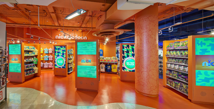Дизайн магазина цифровых игрушек nickelodeon