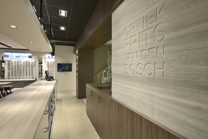Нестандартный дизайн магазина оптики frits van den bosch в дёрне, бельгия