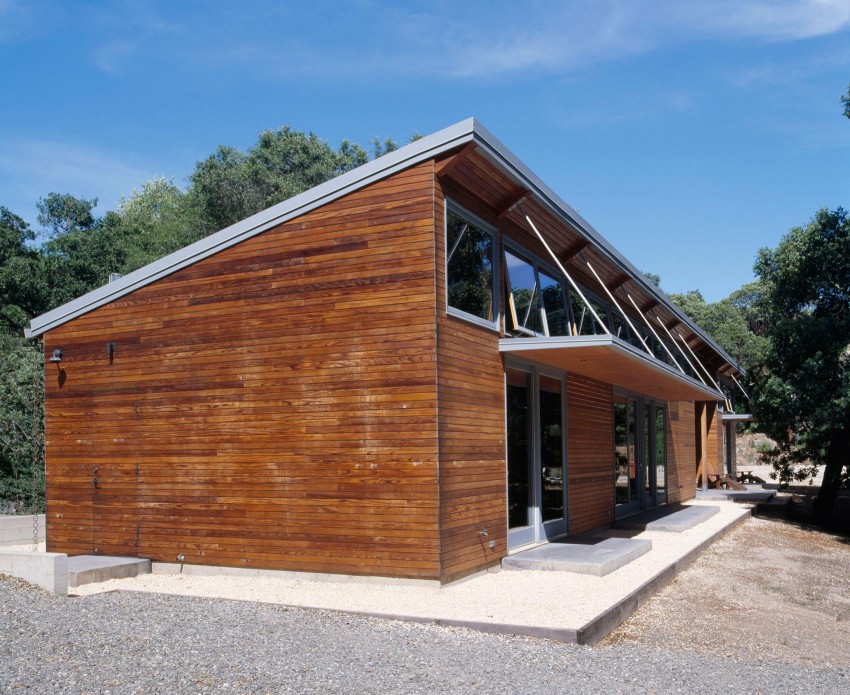 Дом в духе боевых искусств — стильный проект manzanita house от архитектора john klopf, калифорния, сша