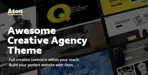 Nulled Aton v1.1 - A Creative Theme for Modern Design Agencies pic