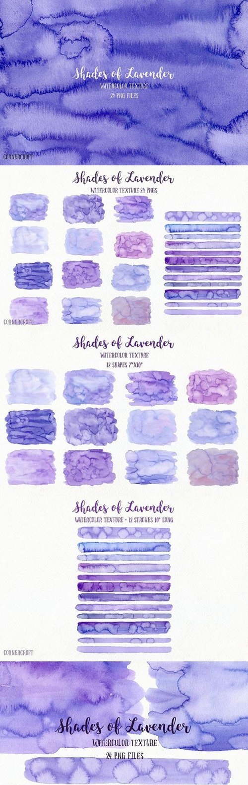 Watercolor Texture Lavender Shades 1564062