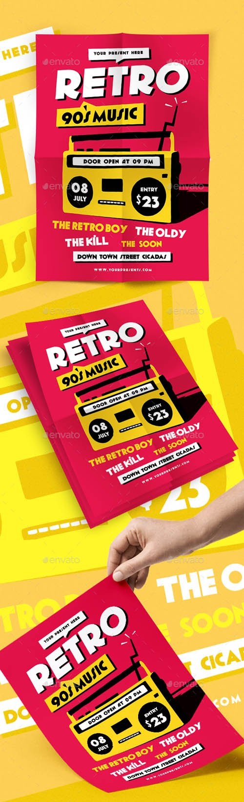 Retro Music Flyer 20268094