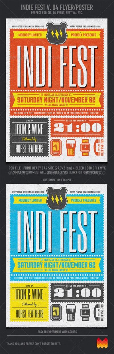 Indie Fest V. 04 Flyer/Poster