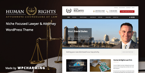 NULLED HumanRights v1.1.4 - Lawyer and Attorney WordPress Theme  