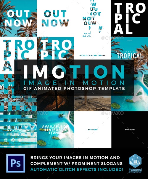 Imotion - Gif Animated Photoshop Template 19620090