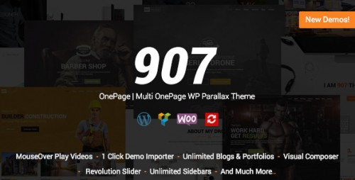 Nulled 907 v4.0.27 - Responsive WP One Page download
