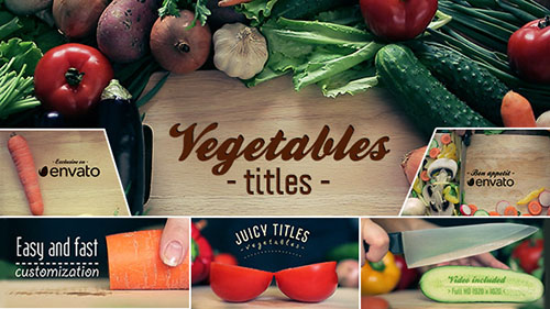 Vegetables Titles - Project for After Effects (Videohive)