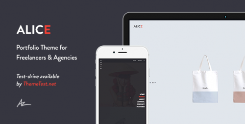 Nulled Alice v2.0.4.1 - Agency & Freelance Portfolio Theme Product visual