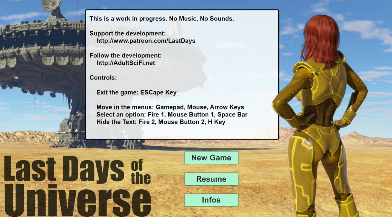 update PC game Last Days Of The Universe  Episode 1 ver 2017.08. from AdultSciFi