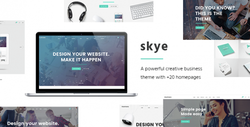 Nulled Skye v1.5 - A Contemporary Theme for Creative Business file
