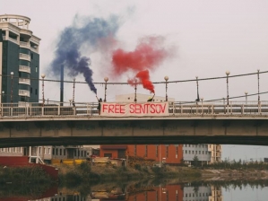 Pussy Riot в России организовали акцию в поддержку Олега Сенцова(фото)