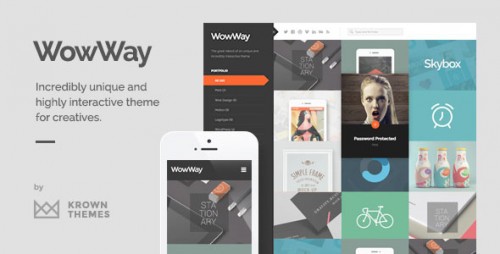 Nulled WowWay v2.1.3 - Interactive & Responsive Portfolio Theme product pic
