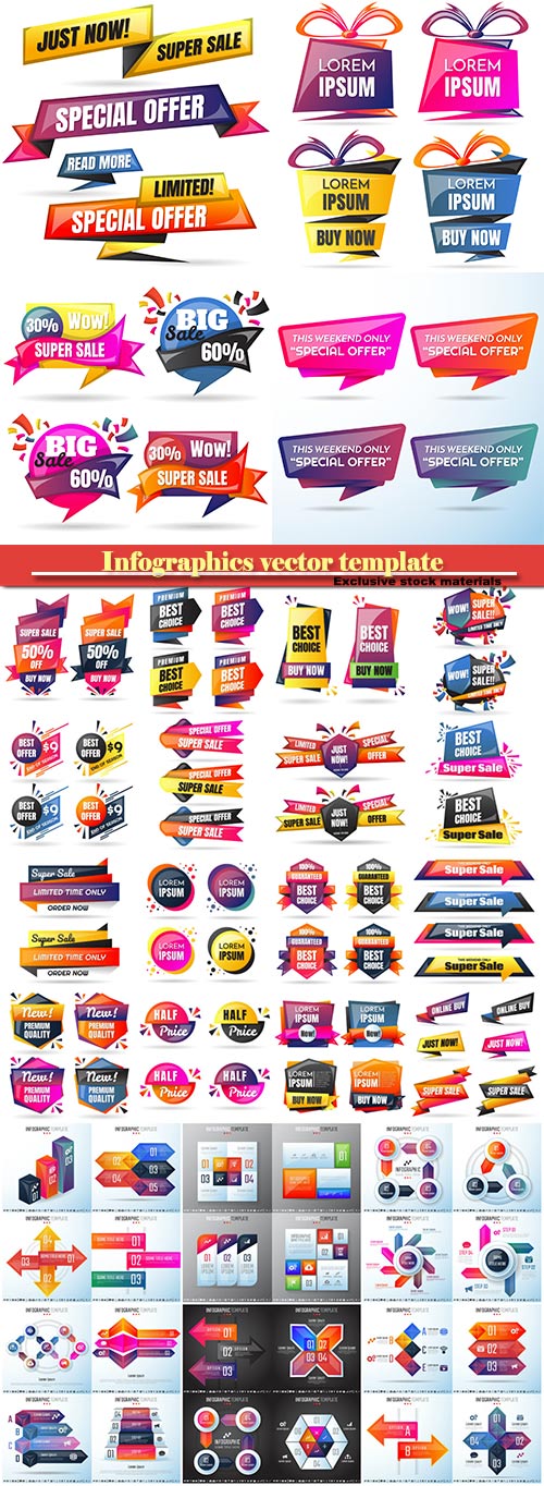Infographics vector template for business presentations or information banner # 10
