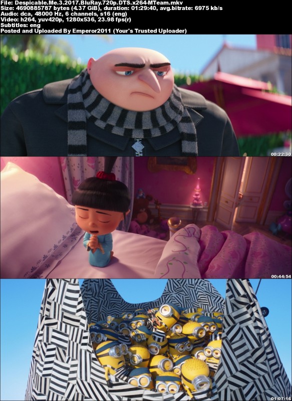 Despicable me 3 (2017) bluray 720p dts x264-mteam. Скриншот №1