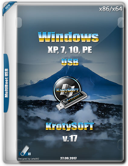 Windows XP, 7, 10, PE USB v.17 by KrotySOFT (RUS/2017)