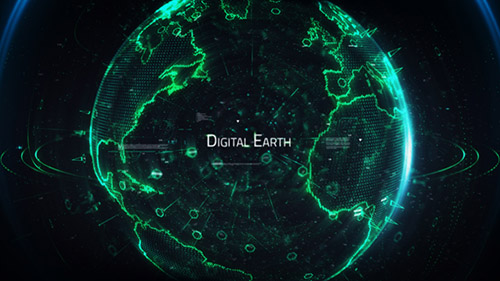 Digital Earth Title - Project for After Effects (Videohive)