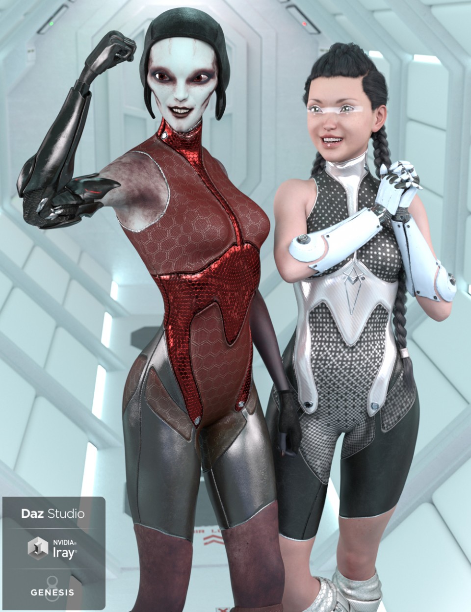 Arctek Cybernetic Arms for Genesis 8 Female