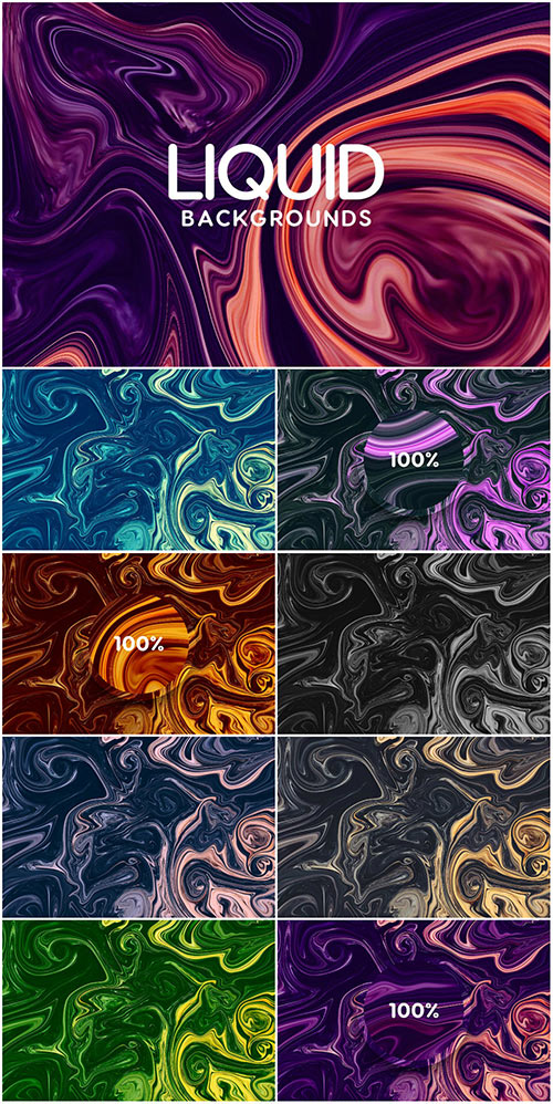 Liquid abstract backgrounds