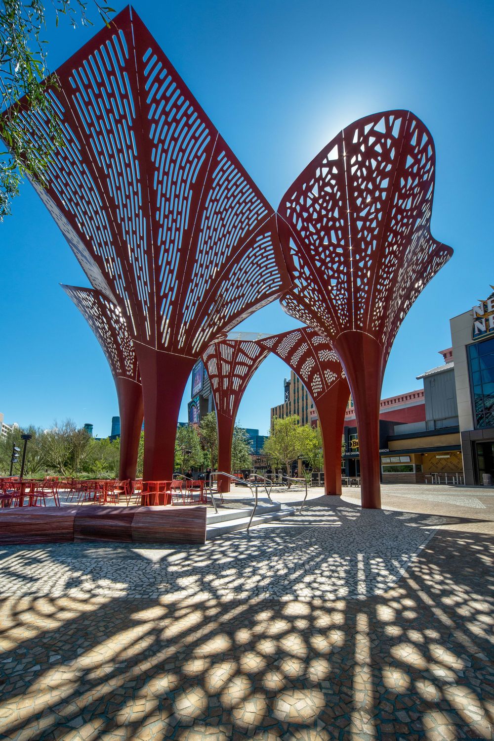 Красивый дизайн современного парка в северной америке