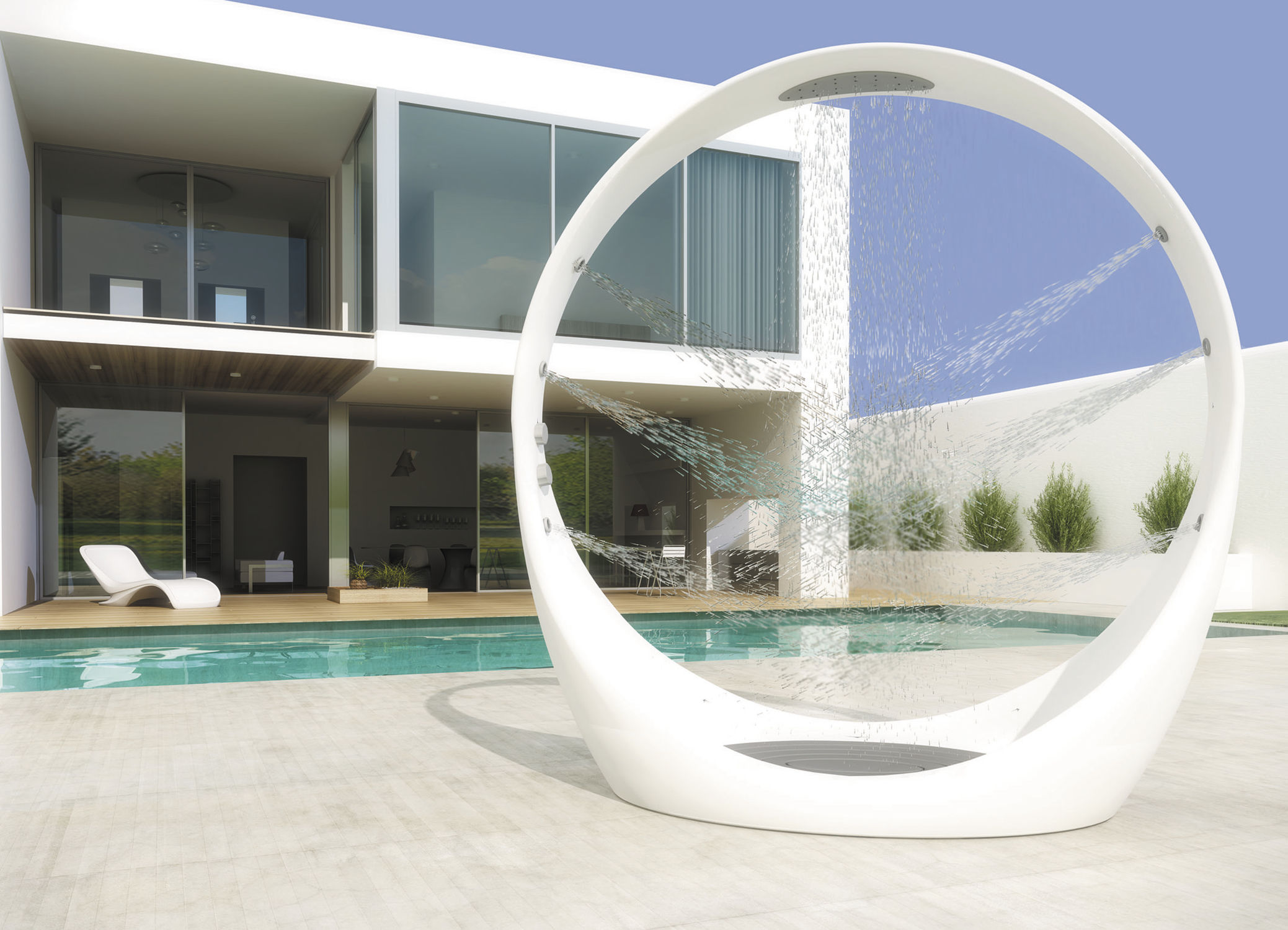 Душ-петля: роскошное мультисенсорное удовольствие от granese architecture and design studio