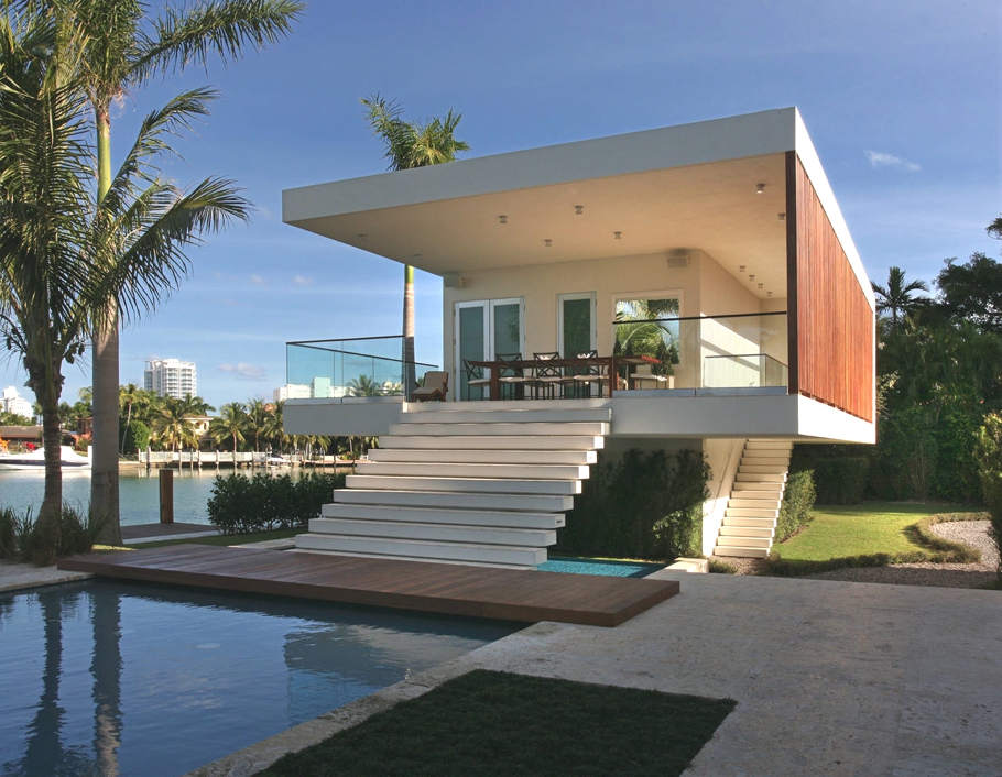Роскошные дома: элегантный особняк в майами-бич по проекту карла фишера