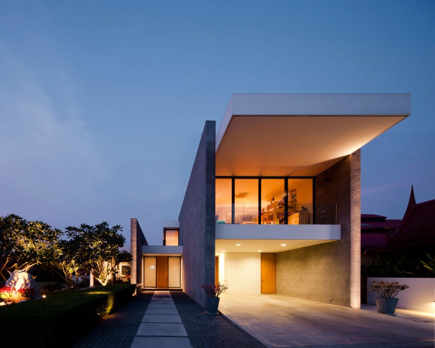 Необычный дом banglamung – концептуальная архитектура и стильный интерьер