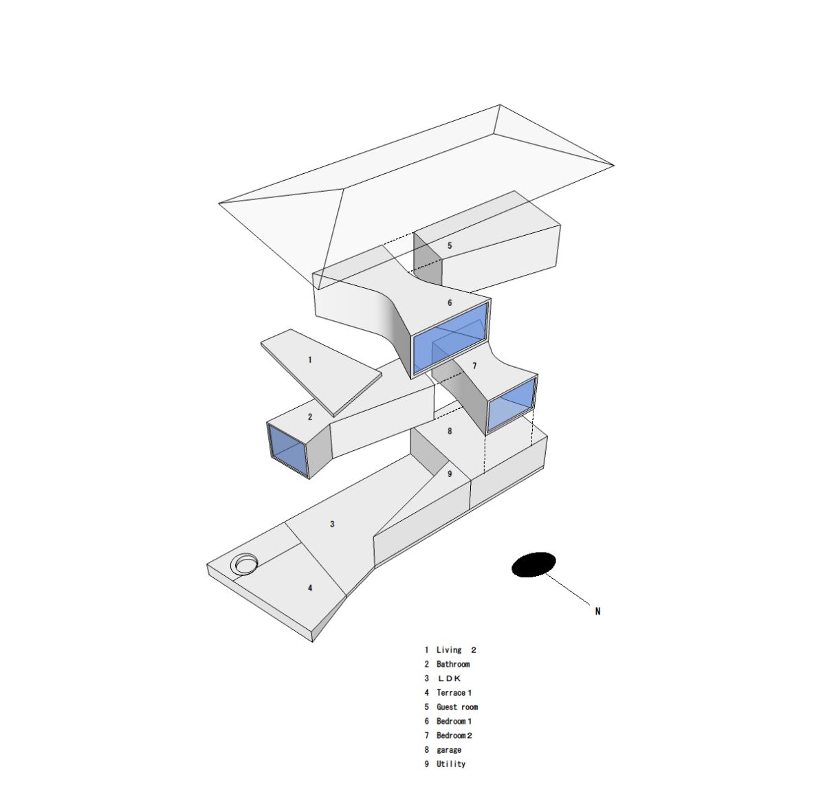 Atelier boronski представляет: увлекательная конфигурация пространства – вилла t house в пригороде киото