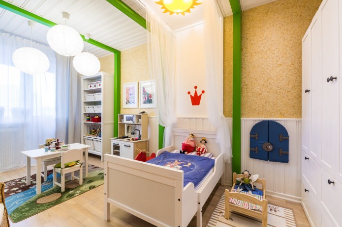 В гостях у сказки – весёлая детская комната для жизнерадостной маленькой девочки