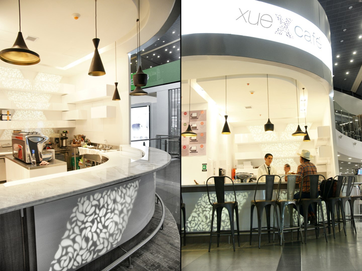 Стильный дизайн магазина-кафе xue cafe в зоне дьюти-фри аэропорта боготы